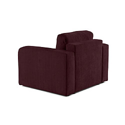 Acheter Bestmobilier Miro - fauteuil en velours texturé