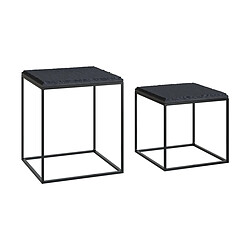 Rendez Vous Deco Tables basses carrée Patti (lot de 2)