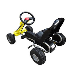 Avis Helloshop26 Kart voiture à pédale gokart enfant jeux jouets jaune 89 cm 0102004