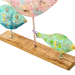 Figurine Décorative Alexandra House Living Multicouleur Fer Poissons 83 x 16 x 51 cm