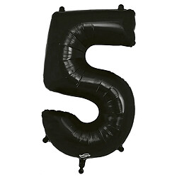 Ballon noir numéro 5 de 86 cm