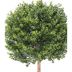 Pegane Plante artificielle haute gamme Spécial extérieur / Buis Artificiel coloris vert - Dim : 170 x 62 x 62 cm