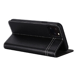 Wewoo Coque Pour iPhone 11 Pro GEBEI Etui de protection en cuir à rabat avec support et fentes cartes Noir pas cher