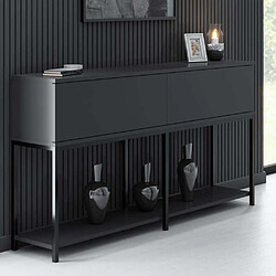 Acheter Hanah Home Console en agglomeré et métal Lord anthracite et noir.