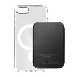 Coque iPhone 8, SE 2020 et SE 2022 et Powerbank 5000 mAh Magsafe Swissten