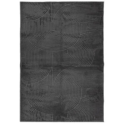 vidaXL Tapis IZA poils courts style scandinave anthracite 140x200 cm