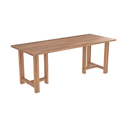 Rendez Vous Deco Table rectangulaire Padar 8 personnes en bois de teck recyclé 200 cm 