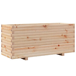 vidaXL Jardinière 110x40x49,5 cm bois de pin massif