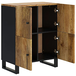 Avis vidaXL Buffet avec 4 portes 60x33x75 cm bois massif de manguier