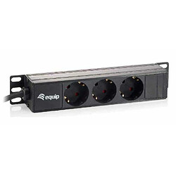 equip 10 "Socket, triple, sans interrupteur, noir