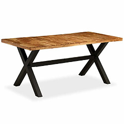 Maison Chic Table de salle à manger,Table à dîner Bois d'acacia et manguier 180x90x76 cm -GKD77384