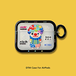 GUPBOO Airpods Coque Housse Étui Protecteur Compatible pour AirPods1/2-clown