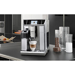 DeLonghi machine à expresso automatique avec broyeur connecté pour Café en grains et moulu 1450W gris noir