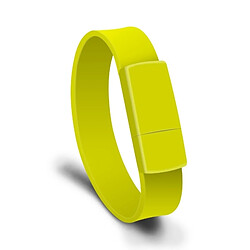 Wewoo Clé USB Bracelet MicroDrive 8Go USB 2.0 Mode U Disk Jaune