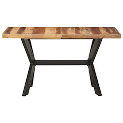 vidaXL Table de salle à manger 140x70x75 cm Bois avec finition miel