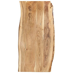 vidaXL Dessus de table Bois d'acacia massif 118x(50-60)x2,5 cm