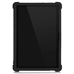 Coque en silicone avec béquille coulissante noir pour votre Lenovo M10 FHD REL X605FC