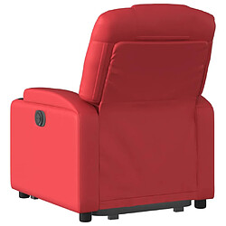 Acheter vidaXL Fauteuil inclinable Rouge Similicuir