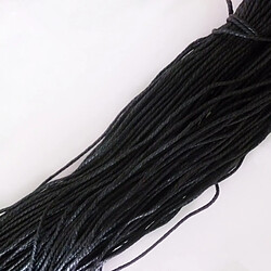 10M Noir En Coton Ciré Corde Cordes Jewelry Bracelet Making 2mm