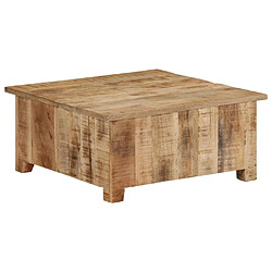 Maison Chic Table basse,Table Console Table d'appoint, Table pour salon 67x67x30 cm Bois de manguier massif -MN49428 pas cher