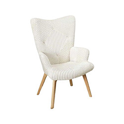 The Home Deco Factory Fauteuil patchwork blanc Helsinki. Fauteuil patchwork blanc Helsinki