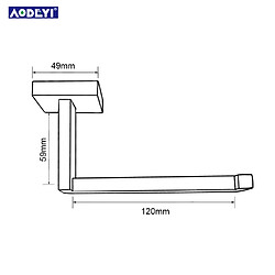 Universal Porte-papier toilette noir mat Suspension de rouleau de tissu en acier inoxydable 304 Porte-papier toilette Porte-papier toilette (noir) pas cher