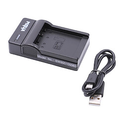 vhbw Chargeur USB de batterie compatible avec Panasonic DMW-BCH7, DMW-BCH7E batterie appareil photo digital, DSLR, action cam