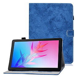 Etui en PU motif de couture avec support pour Huawei Enjoy Tablet 2/MatePad T 10 9.7 pouces/T 10S 10.1 pouces/Pad X6 9.7 pouces - bleu