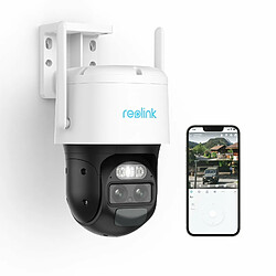 Reolink Caméra de Sécurité 4MP WiFi batterie, intelligente Auto Suivi Zoom 6X, Deux Objectif, Projecteur