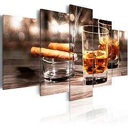 Artgeist Tableau - Cigar and whiskey [200x100]