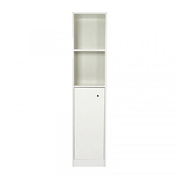 Avis Dansmamaison Ensemble meuble sous vasque avec miroir intégré 60 cm Blanc + colonne - MAJI