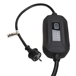 vhbw Câble de recharge type 2 vers prise Schuko compatible avec Peugeot e-208, e-Rifter voiture électrique - 1 phase, 16 A, 3,5 kW, 3 m