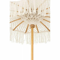 Paris Prix Parasol Déco sur Pied Macramé 95cm Blanc pas cher