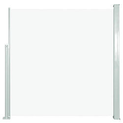 Maison Chic Auvent latéral rétractable de balcon | Store extérieur | Auvent solaire 140 x 300 cm Blanc cassé -GKD61020