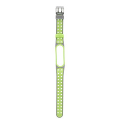 Bracelet De Remplacement En Silicone Pour Bracelet Xiaomi MI Band 5 Gris + Vert