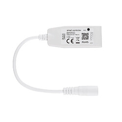 Avis Ledkia Mini Contrôleur Variateur Ruban LED 12/24V DC Monochrome WiFi Blanc