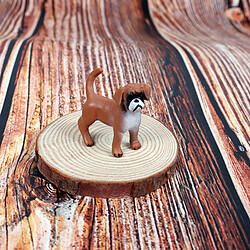 3-4in Miniature Animal Modèle Puppy Pet Toy Figures Interactive Realistic Statue Replica Desk Ornament Kids Learning Toy