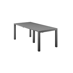 Table de jardin extensible mode papillon - extensible des 2 cotes - Aluminium - 200/260/320 X 100 X 75 cm