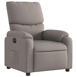 Avis Maison Chic Fauteuil Relax pour salon, Fauteuil inclinable électrique Taupe Tissu -GKD69646