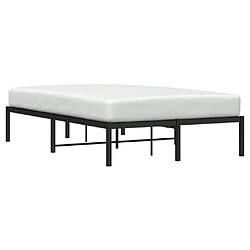 Avis Maison Chic Lit Moderne Chambre - Cadre/structure de lit pour adulte métal noir 120x200 cm -MN76650