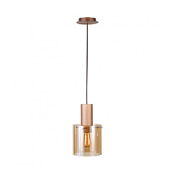 Luminaire Center Suspension moderne Javier Bronze antique, noir