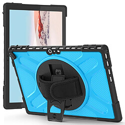 Coque en TPU anti-chocs avec béquille, bleu pour votre Microsoft Surface Pro 4/5/6/7/7 +