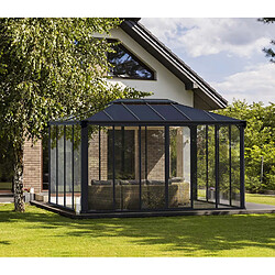 Gazebo fermé 430x295,5cm gris anthracite - 705760 - PALRAM