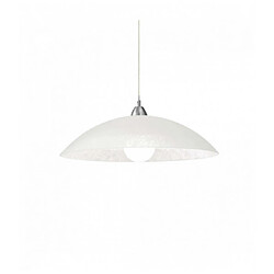 Ideal Lux Suspension Blanche LANA 1 ampoule Hauteur 38 Cm