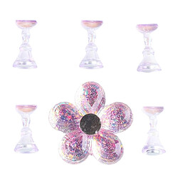 Nail Art Holder Magnetic Crystal 5 Conseils Pratique Présentoir Violet