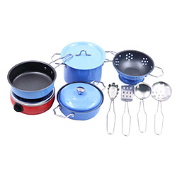 11pcs Batterie de Cuisine Aliments Jeu de Simulations Batterie Cuisine Cuisinières Jouets Educatifs pas cher