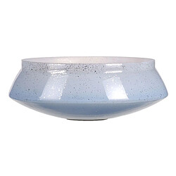 BigBuy Home Centre de Table Bleu Argenté Verre 32 x 32 x 12 cm