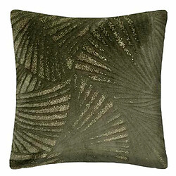 Coussin Déco Flan 3D 40x40cm Vert Kaki