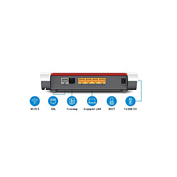 Modem sans fil Fritz! 7530 ADSL WAN 866 Mbps 5 GHz (Reconditionné A+) - Occasion