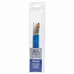 Lot de 4 pinceaux à manche court Cotman, de Winsor & Newton Pack of 4